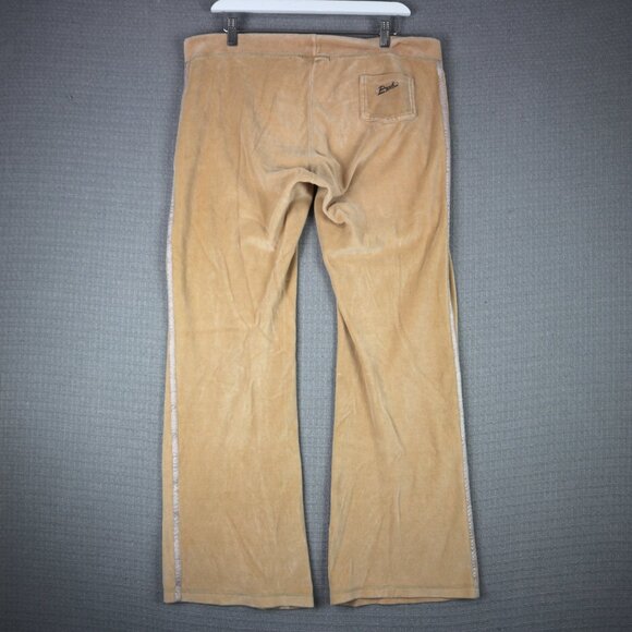 Point Zero Nicole Benisti Flare Bootcut Velour Track Pants Womens Medium Y2K - Picture 2 of 9